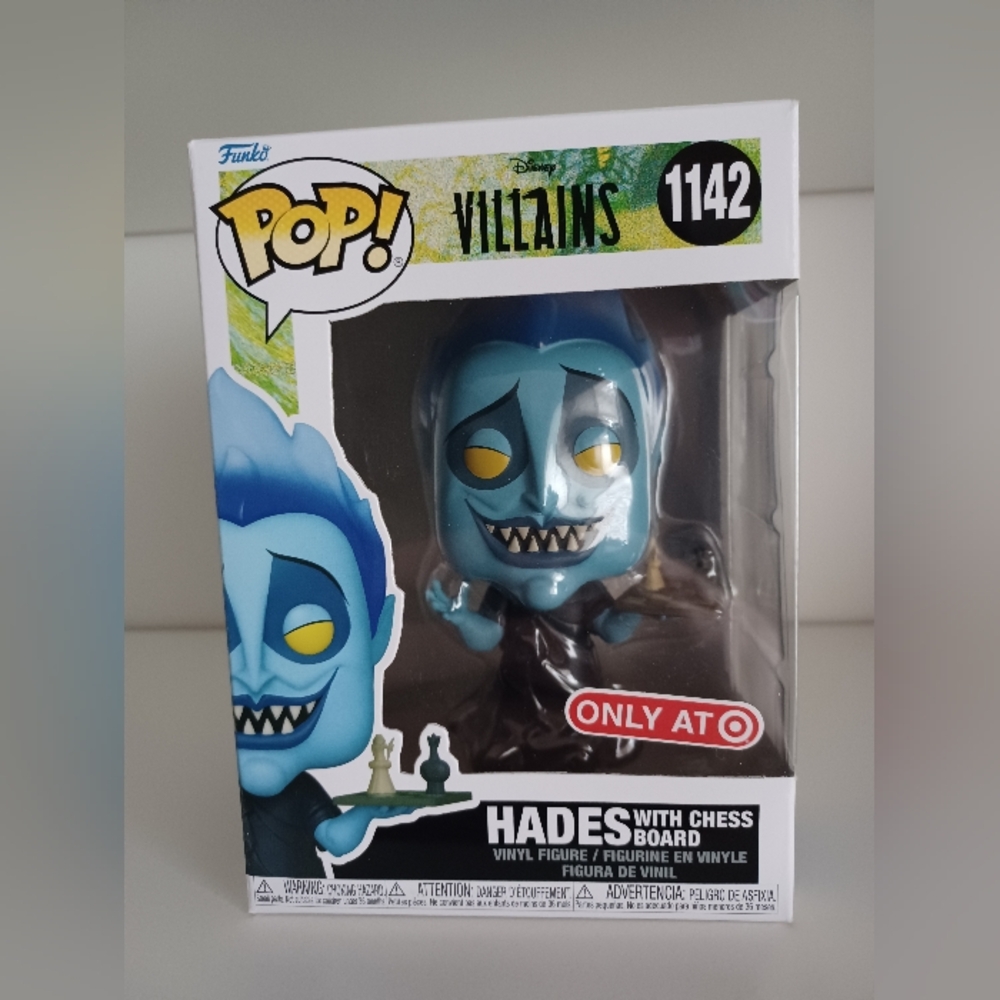 Disney Villains Hades With Chess Board 1142 Vinyl Figure Funko Pop Toy